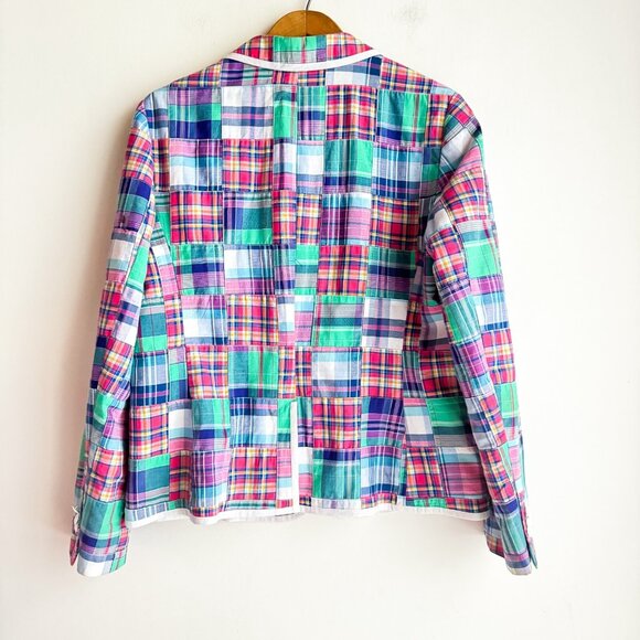 Colorful Plaid Blazer - Picture 5 of 10